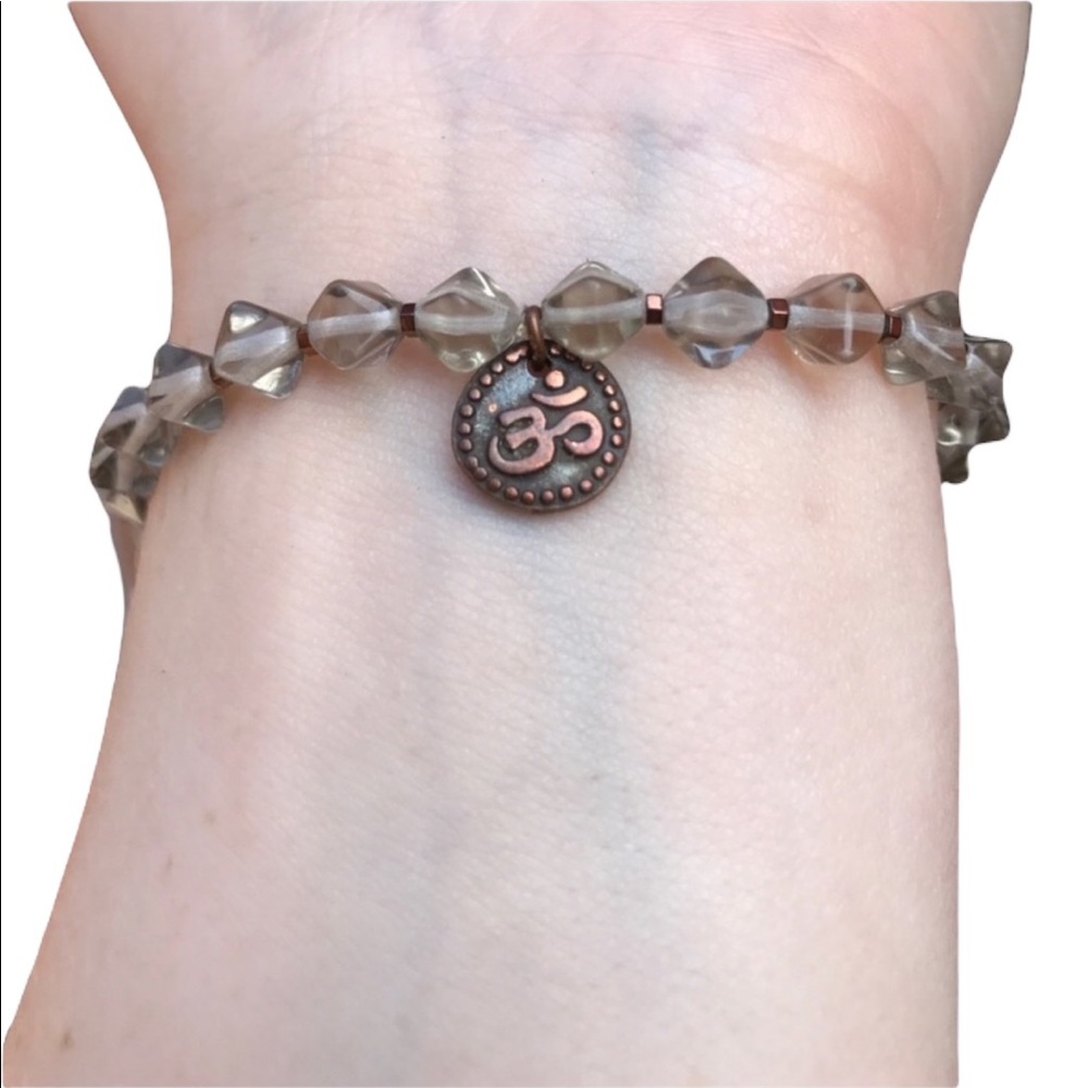 Om beaded stretch Bracelet